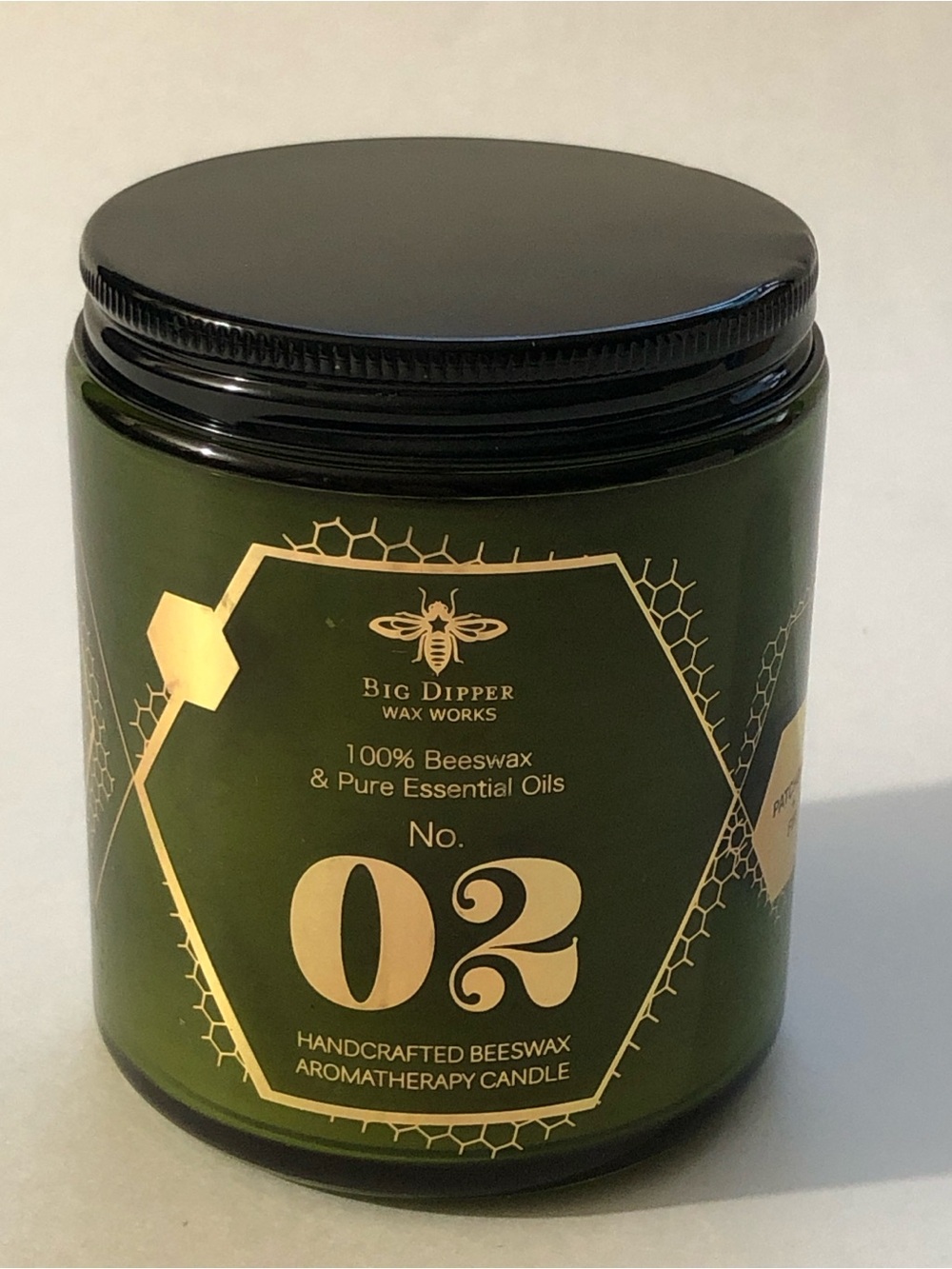 Big DipperWaxworks No. 2, PremiumAromatherapy Candle 100%Beeswax 35 hr Burn Time